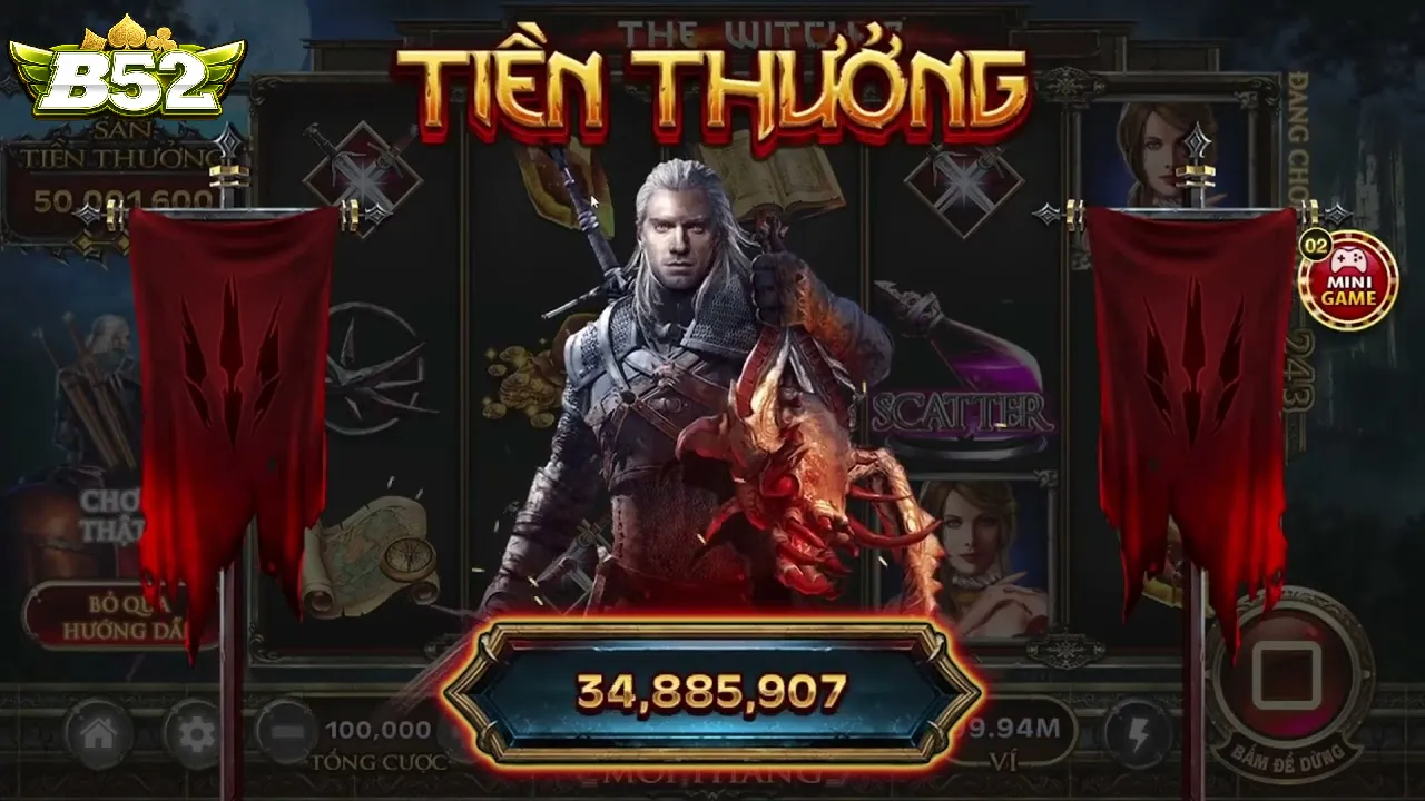 Tổng quan thông tin về game Nổ Hũ The Witcher B52club